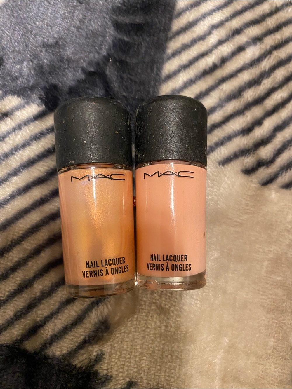 MAC Cosmetics Peach & Nude Nail Lacquer Duo